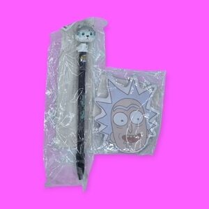 Funko Rick and Morty Snowball Pen & Rick Sticky Notepad Set